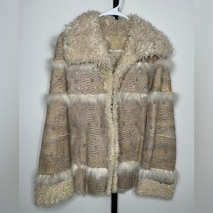 Emilio Bautista Snake and Lamb Women's Jacket - Exquisite Luxury and Style